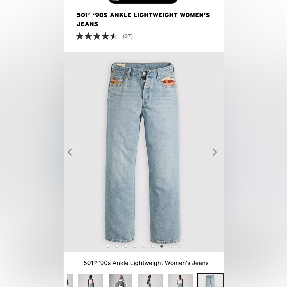 Levi's 501 90s ankle women’s  Jeans